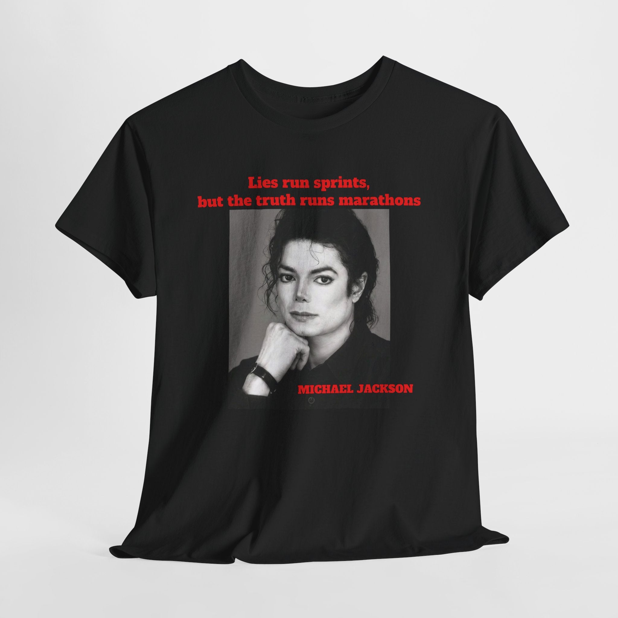 Beat It Leather Jacket Graphic Tee — Retro Rock Michael Jackson Band Shirt
