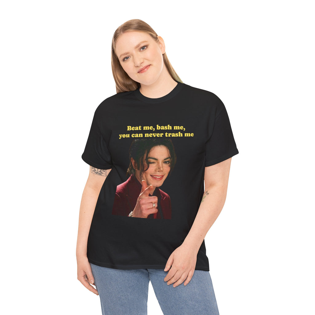 Michael Jackson's Tee — 'Beat me, bash me, you can never trash me'