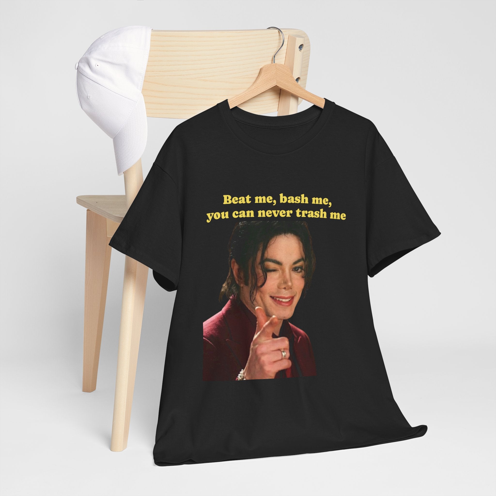 Michael Jackson's Tee — 'Beat me, bash me, you can never trash me'