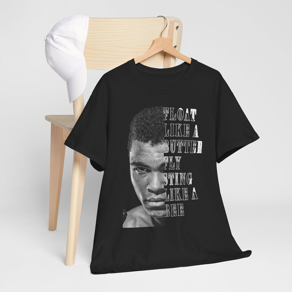 Muhammad Ali Split Portrait Tee — 'Float Like A Butterfly'