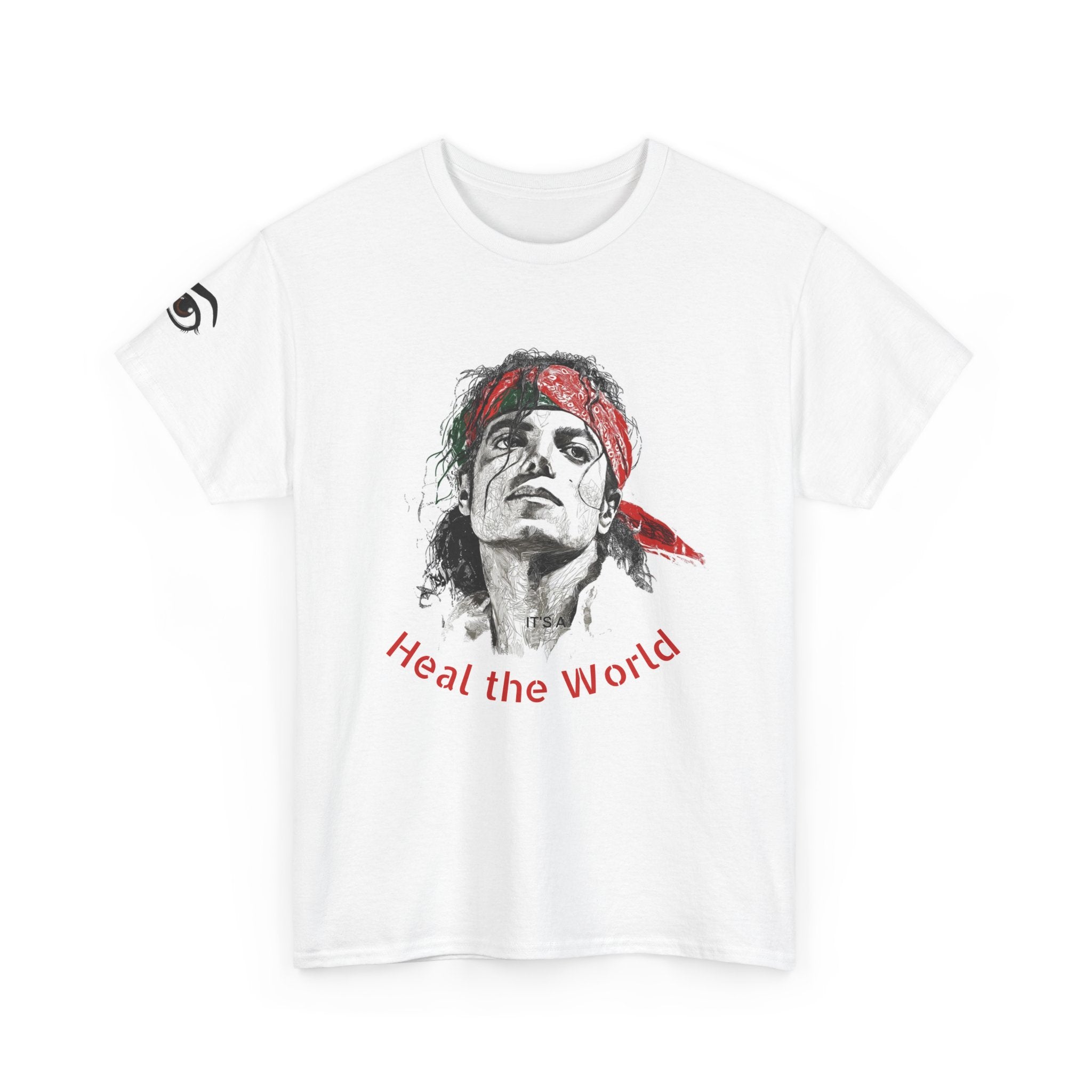 MICHEL JACSION" Heal The World - Unisex Heavy Cotton Tee