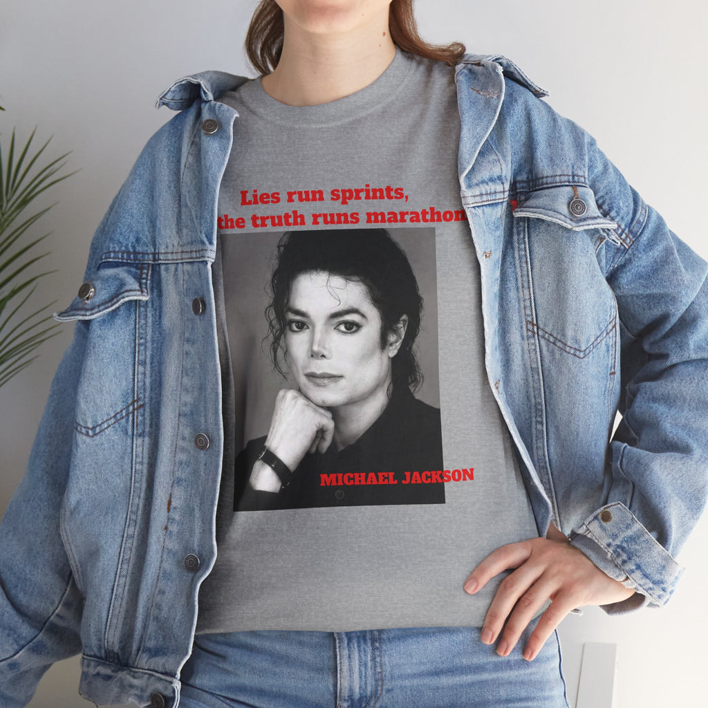Beat It Leather Jacket Graphic Tee — Retro Rock Michael Jackson Band Shirt